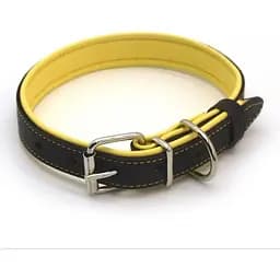 Нашийник для собак Zoo-hunt шкіряний подвійний ОД Soft коричневий+жовтий 1,8/28-36 см