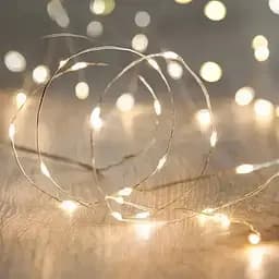 Гірлянда Роса 10м USB 100 LED на прозорій проволоці Теплий білий - мініатюра 2