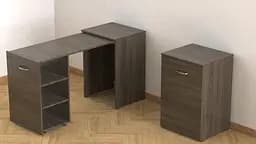 Стіл-тумба трансформер Смарт 1/1 Ferrum-decor 750x1450x500 ДСП Дуб Сонома Трюфель 16 мм (FRD-105071) - мініатюра 4