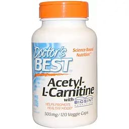 Ацетил карнітин Doctor's Best Acetyl-L-Carnitin 500 мг 120 капсул