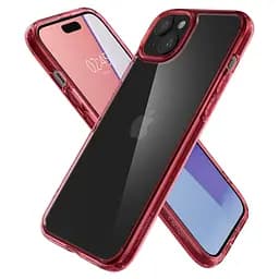 Протиударний прозорий чохол Spigen Ultra Hybrid  для iPhone 15 Red Crystal ACS06794 - мініатюра 9