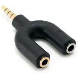 Звуковой переходник ExtraDigital 3.5 мм M - 2x3.5 мм F черный (KBV1741)