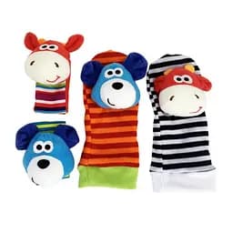 Детский набор: носки и браслетики "Коровка и собачка" Mega Zayka