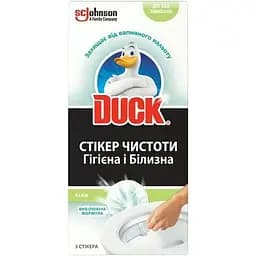 Стикер для очистки туалета Duck Туалетный утенок Лайм 3 шт.