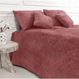 Покривало ТЕП Velour ромб круглий 240х180 см Mesa rose (4-00516_22725) - мініатюра 2