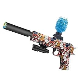 Пістолет G 940-3 D, автомат, акумулятор 3.7 V, орбізи, лазер, глушник, магазин, білий