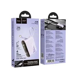 Портативна батарея Powerbank Hoco J139 Hero 22.5W+PD20W Cable Type-C 10000mAh Purple - мініатюра 3