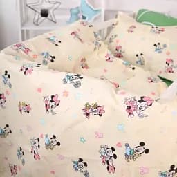 Комплект постільної білизни MirSon Бязь 20-0043 Green Mikey Mouse 110х140 зелено-бежевий (2200010273205) - мініатюра 2