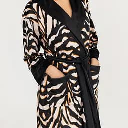 Халат жіночий з плюшевого велюру ексклюзивний Feature 18263 L-XL - мініатюра 6