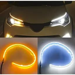 Дневные ходовые огни LED лента 30 см светодиодная подсветка с бегущим поворотом В The Light Guide Strips