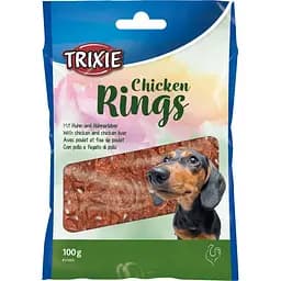 Ласощі для собак Trixie «Chicken Rings», 100 г (курка)