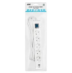 Сетевой фильтр-удлинитель 2E SP-515-M3USB-WH 3м, 5xТипF, 16A, 1xUSB-A,1xUSB-C