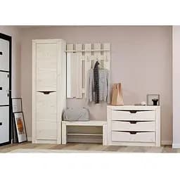 Передпокій Еверест Ліберті 3 (модульний - 5 елементів) правий фасад дуб крафт білий (EVR-4682)