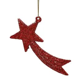 Ялинкова прикраса "Комета червона" Ø5*11 см, YQ1463124