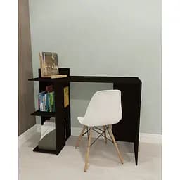 Стіл комп'ютерний з двома поличками з ДСП, письмовий стіл для дому II S-12 Венге темний