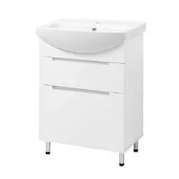 Тумба підлогова ПіК Альба Т8 з раковиною Cersanit Cersania 65 см Білий 30412