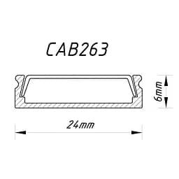 Профіль для світлодіодної стрічки Feron CAB263 - мініатюра 2
