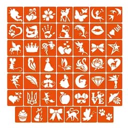 Набор трафаретов для био-папа «Для девочек №1».