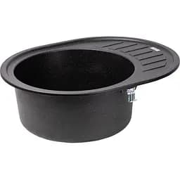 Кухонна мийка Lidz 620x500/200 BLM-14 чорний металік (LIDZBLM14620500200) - мініатюра 2