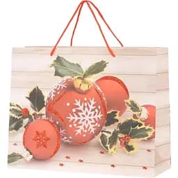 Пакет подарунковий новорічний DW6323-2 Різнокольоровий 25х32х11 см (2000990241948)(NY)