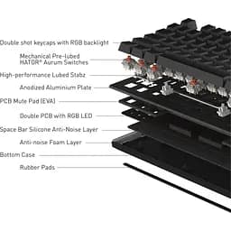 Клавіатура Hator Gravity X TKL Orange USB White (HTK551UA) - мініатюра 2
