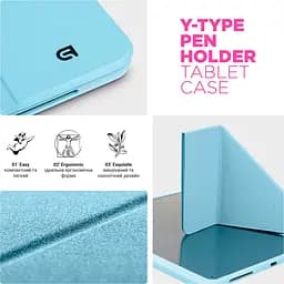 Чохол ArmorStandart Y-Type PEN для Apple iPad Air 10.9` (2020-2022)/Air 11` (2024-2026)/Pro 11` (2020-2022) Blue (ARM77525) [142396] - мініатюра 7