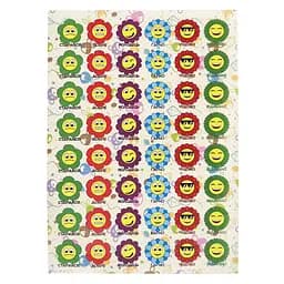 Оценивающая наклейка Цветы Jumbi KT23082503, 1 лист, 48 наклеек