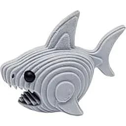 Ластик цветной Bambi Animal Eraser Shark 2077-3 серый