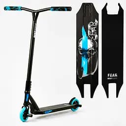 Самокат трюковий Best Scooter 53х12х85 см Чорно-блакитний 000231349 - мініатюра 7