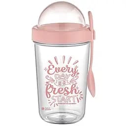 Контейнер для їжі Renga Orbit, з ложкою, 600 мл, в асортименті, 1 шт. (7-563)