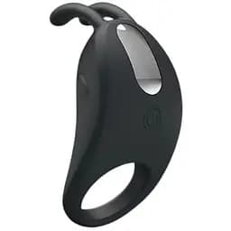 Эрекционное кольцо Pretty Love Rabbit Vibrator 7.5 см черный