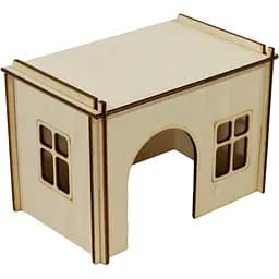 Будинок для морських свинок, кроликів, шиншил Lucky Pet №114 бежевий 29.5x22x19 см