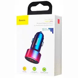 Автомобільний зарядний пристрій Baseus Magic Series QC with +Type-C CCMLC2OC-09 Red - мініатюра 2