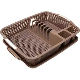 Сушилка для посуды Stars Plast 48х37.5х10 см какао (94143/как)