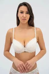 Бюстгальтер пуш-ап +1 зі з'ємними вкладишами LOREN 013 136 007 Effetto Lingerie молоко 70D