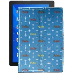 Чехол StatusCASE из экокожи для планшета Lenovo Tab E10 TB-X104L Фэшн голубой