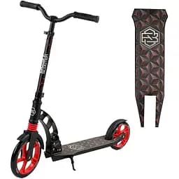 Самокат Best Scooter 85х16х36 см Черно-красный 000255821