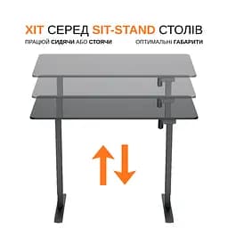 Електричний стіл для роботи сидячи та стоячи з регулюванням висоти Itech MT12BB - мініатюра 3