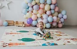 Дитячий двосторонній складаний килимок Poppet Парк і Прогулянка ведмежат, 150х180 см (PP002-150) - мініатюра 12