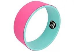 Колесо для йоги TPE 33 см рожево-м'ятне EasyFit fit0024874