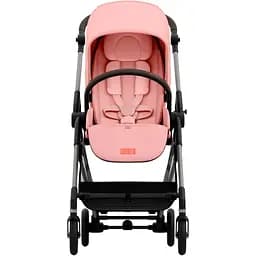 Коляска Cybex Melio Hibiscus Red з бампером рожева (522002655) - мініатюра 3