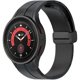 Ремінець для Samsung Galaxy Watch 5 Pro 45mm - чорно-сірий ширина кріплення 20мм силікон Watchbands Cls-color (W31-0WB69551119) - мініатюра 4
