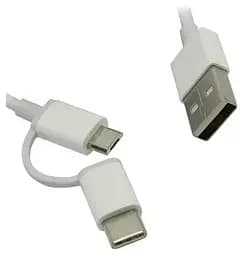 Кабель Xiaomi Mi 2 в 1 SJV4082TY microUSB + type-c 1 м - мініатюра 4