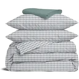 Комплект постільної білизни Cosas Houndstooth CS1 Євро сірий (TweedGreyWhite_104Ashmint_200)