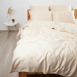 Комплект постільної білизни ТЕП Страйп сатин Champagne євро (2-04120_28490)