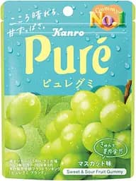 Жувальні цукерки Kanro Pure Gummy Muscat зі смаком мускату 54 г