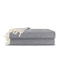 Плед хлопковый Cosas DIAMOND CS6 180х230 см черный (Plaid_Diamond_07Panther_180x230)