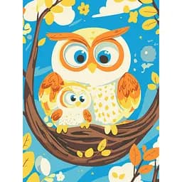 Картина за номерами "Матуся-Сова" Art Craft 15597-AC 30х40 см