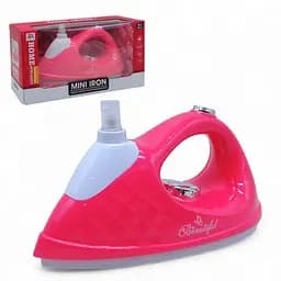 Утюг игрушечный 6851 A на батарейках, вибрация, распылитель, 18х8х11см, в коробке (6969237402299)