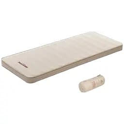 Самонадувной матрац Naturehike серія NH20FCD08, 10 см одинарный с помпой бежевый